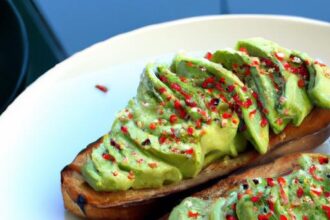 Spice Up Breakfast: Avocado Toast with Red Pepper Flakes