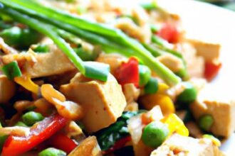 Vibrant Tofu Stir-Fry: A Colorful Veggie-Packed Delight