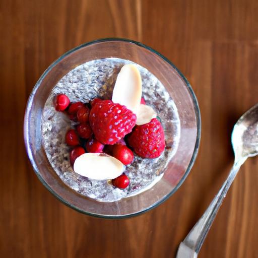 Berry Bliss: Chia Pudding with Almond Milk Delight