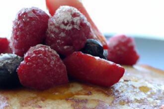 Fluffy Coconut Flour Pancakes with Fresh Berry Bliss