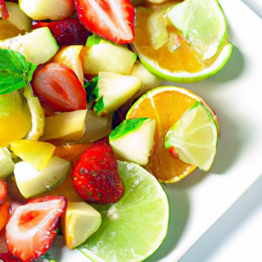 Zesty Fruit Salad with Honey-Lime Dressing: A Refreshing Twist