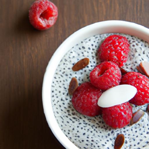 Berry Bliss: Chia Pudding with Almond Milk Delight