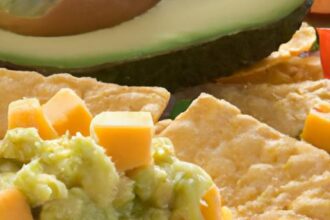 Crunchy Cheese Crisps Meet Creamy Guacamole Delight