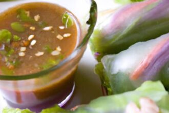 Fresh Spring Rolls with Peanut Sauce: A Crisp, Flavorful Delight