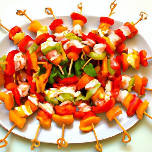 Colorful Antipasto Skewers: A Perfect Lunch Delight