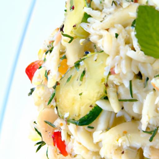 Fresh & Flavorful Orzo Salad with Creamy Feta Delight