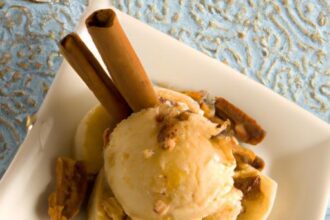 Creamy Banana Ice Cream with Peanut Butter Twist: A Delight