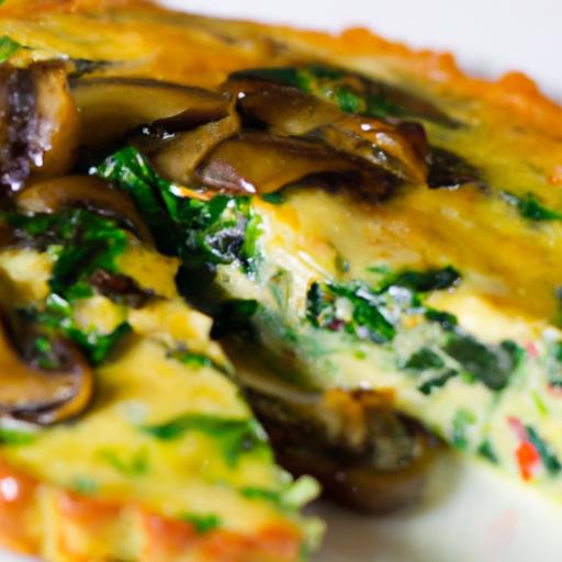 Keto Spinach & Mushroom frittata: ⁣A Low-Carb Powerhouse