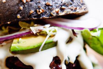 Savor the Flavor: Black Bean Burgers Topped with Creamy Avocado