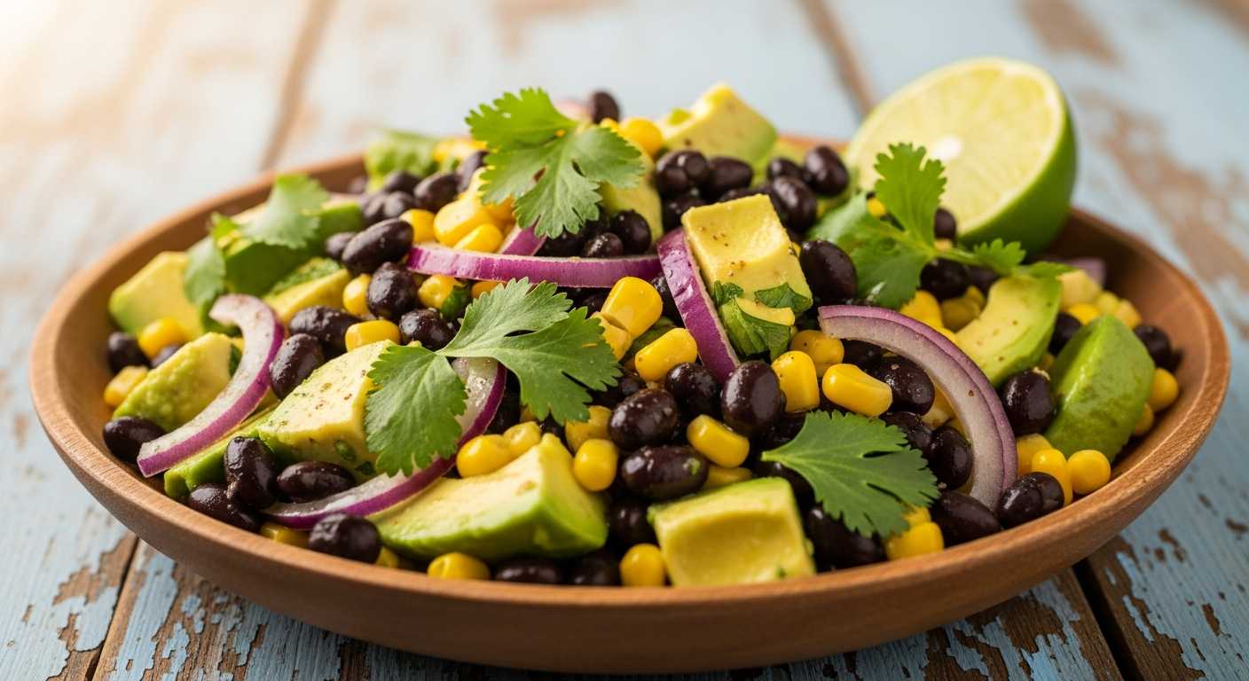 Black Bean Corn Avocado Salad