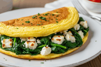 Spinach and Feta Omelet