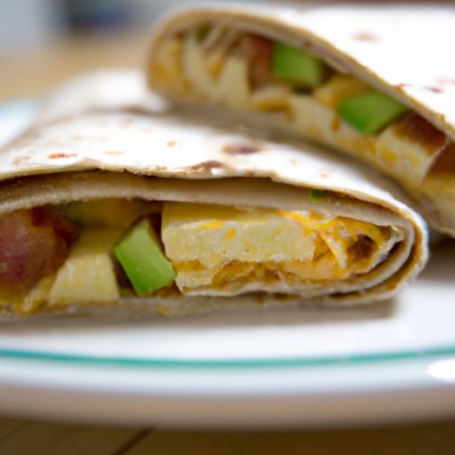 Keto Breakfast burrito:⁣ Low-Carb Tortilla Delight⁣ Recipe