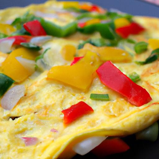 Colorful Keto Omelette with Bell Peppers: A Low-Carb Delight