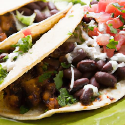Crispy Black‍ Bean Tacos: Quick,Easy & Vegetarian Delight