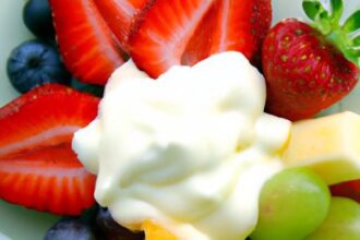 Fresh Fruit Skewers with Creamy Yogurt Dip: A Tasty Twist