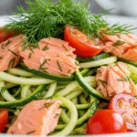 Zucchini Noodles with Smoked Salmon