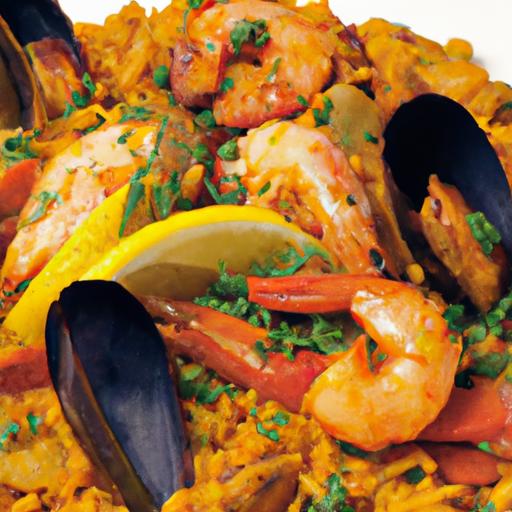 Savor the Magic: Seafood Paella Infused with Saffron Bliss