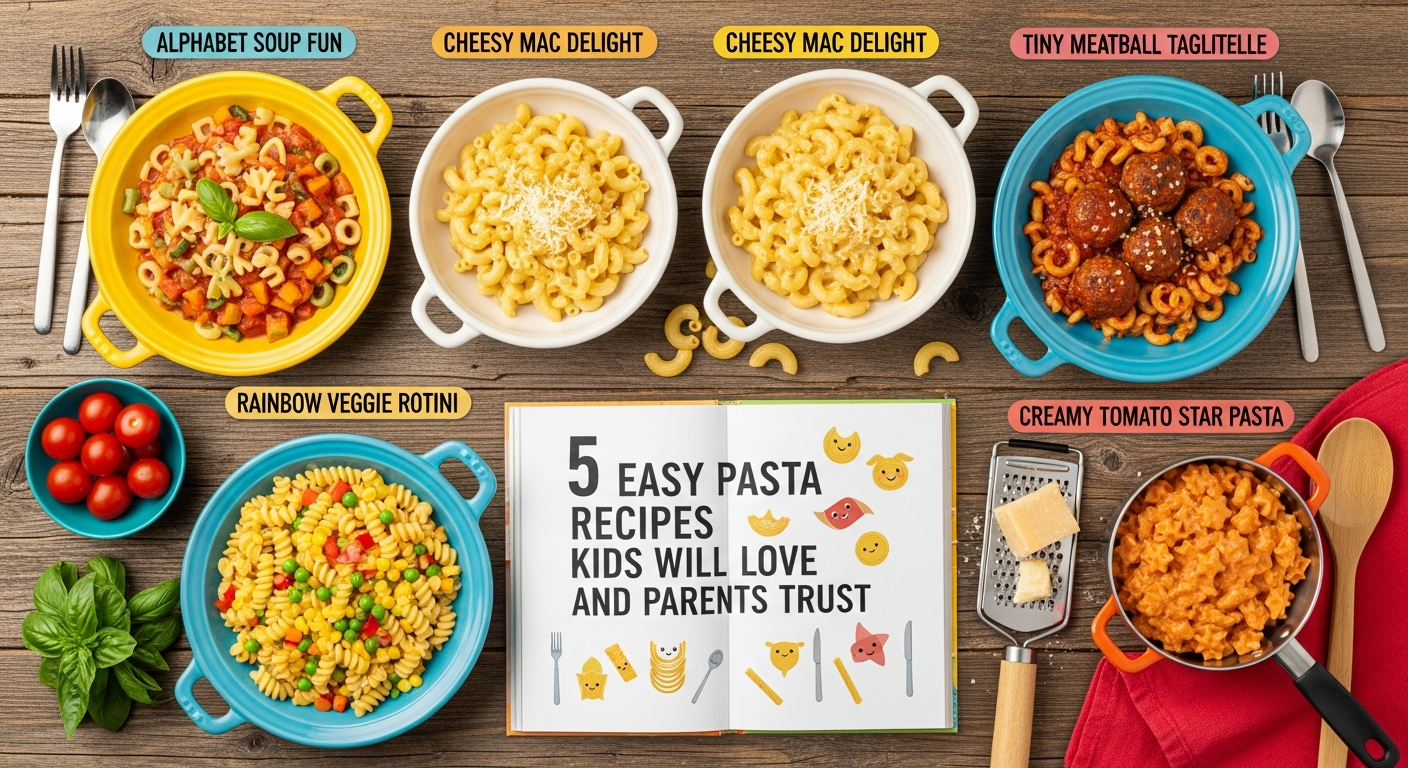 5 Easy Pasta Recipes Kids Will Love and Parents Trust