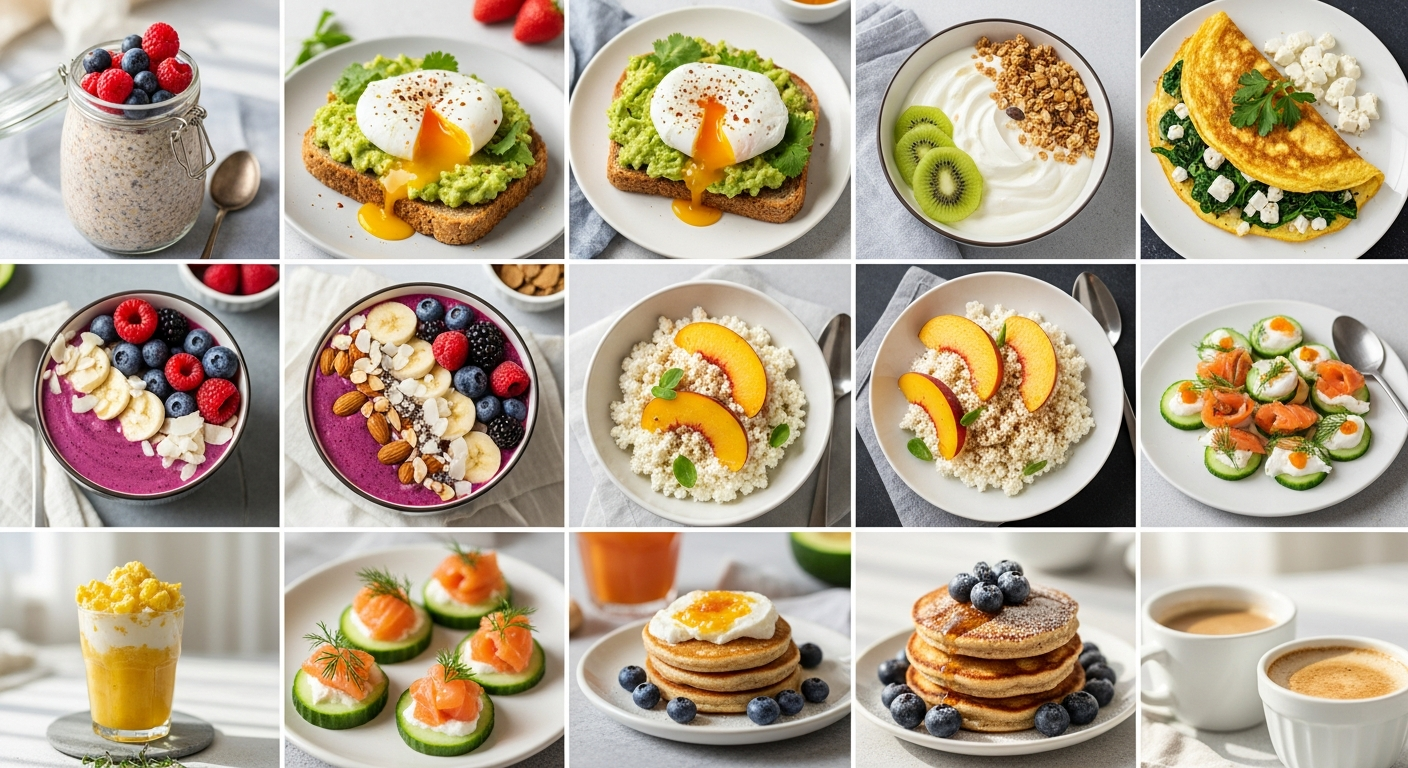 Bright Mornings: 10 Energizing Low-Calorie Breakfasts
