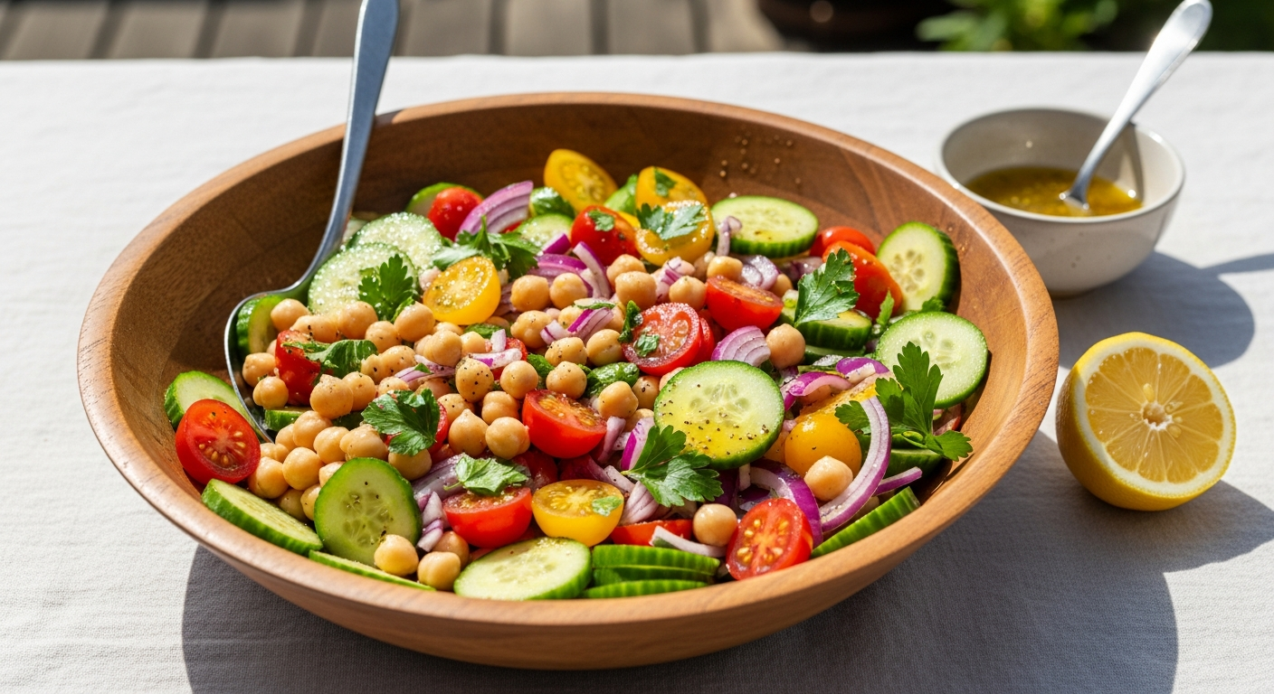 Refreshing Chickpea and Cucumber Salad: A Perfect Summer Mix