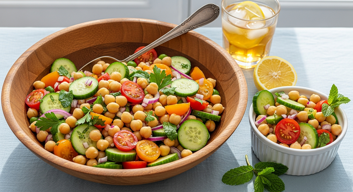 Refreshing Chickpea and Cucumber Salad: A Perfect Summer Mix