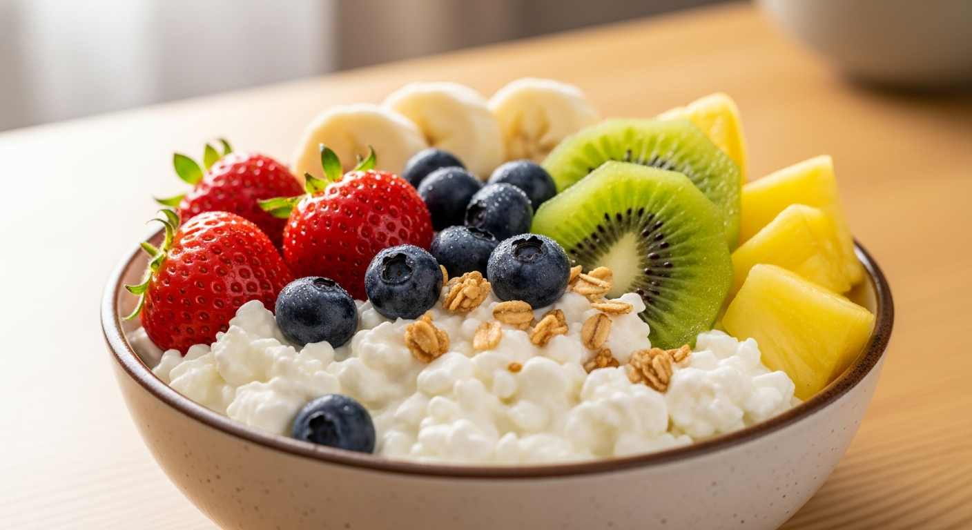Cottage Cheese and Fruit