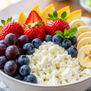 Cottage Cheese and Fruit