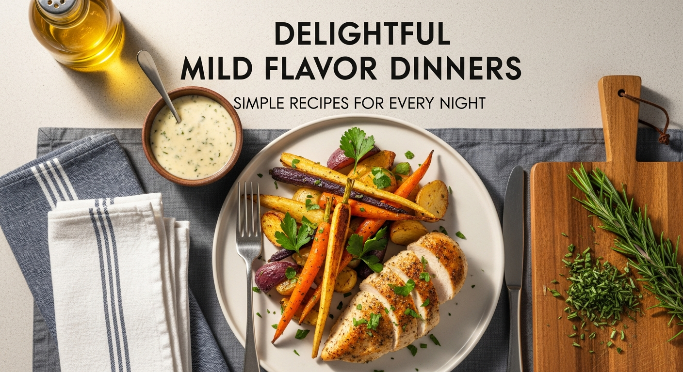 Delightful Mild Flavor Dinners: Simple Recipes for Every Night.