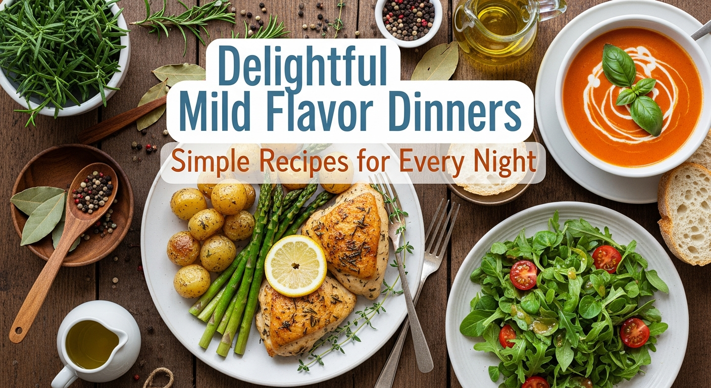 Delightful Mild Flavor Dinners: Simple Recipes for Every Night.
