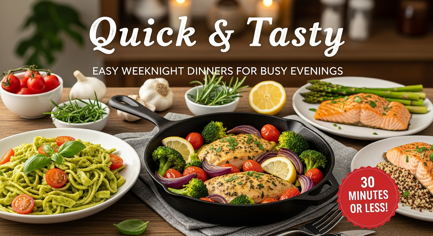 Quick & Tasty: Easy Weeknight Dinners for Busy Evenings.