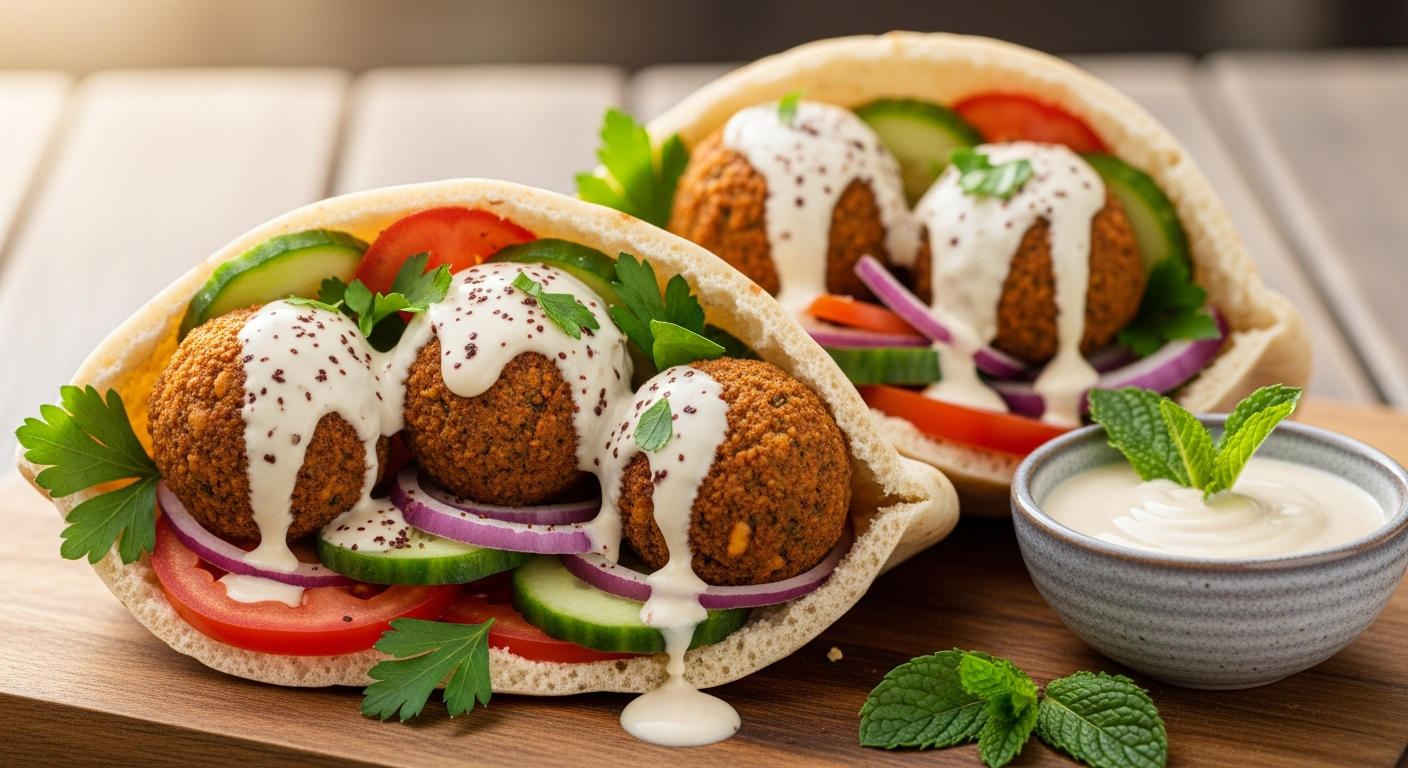 Falafel Pita Pockets: A Flavorful Middle Eastern Delight
