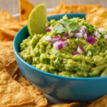 Crunchy Meets Creamy: Guacamole with Baked Tortilla Chips