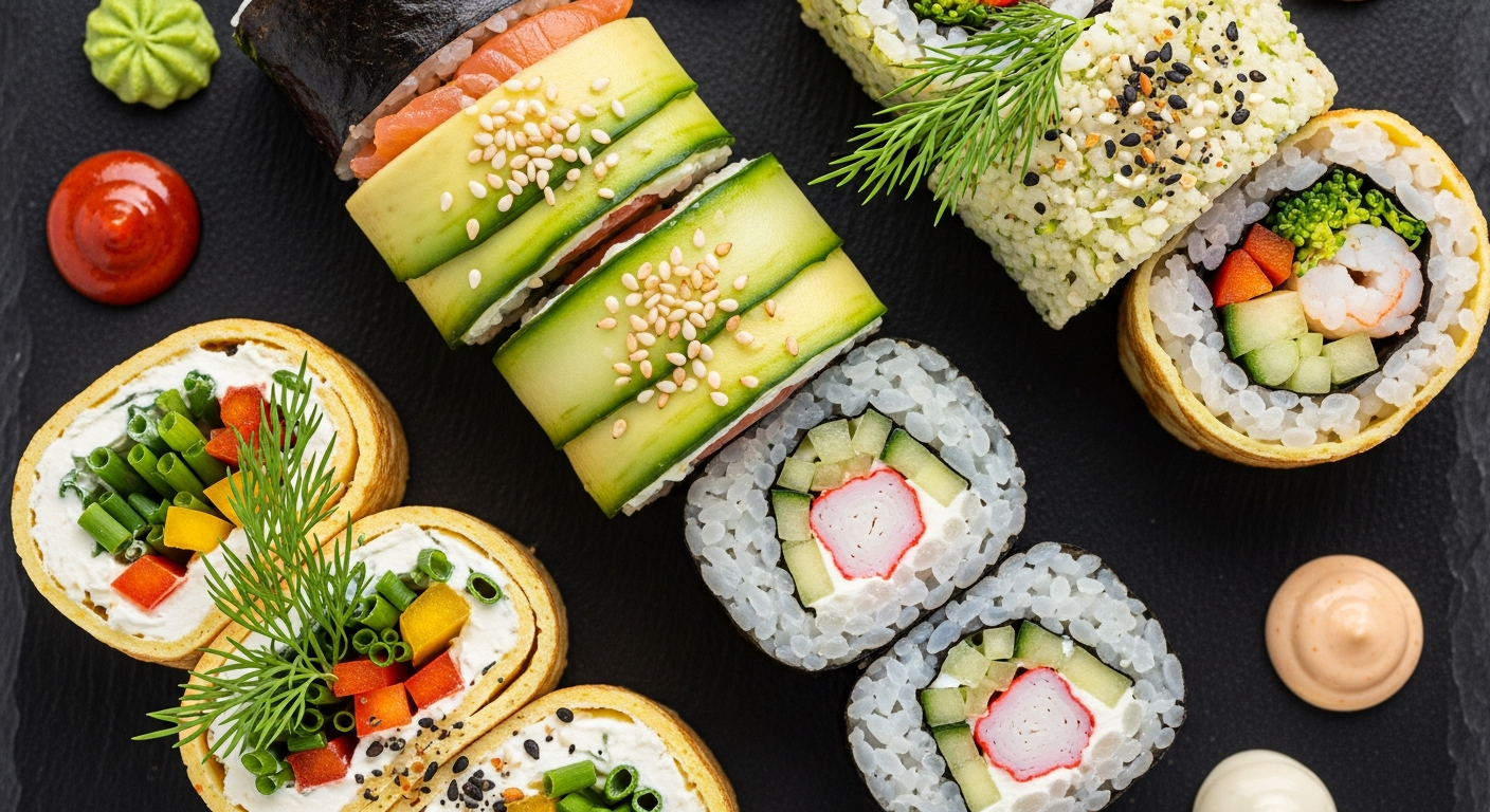 Keto Sushi Rolls with Cream Cheese: Low-Carb Delight Ideas