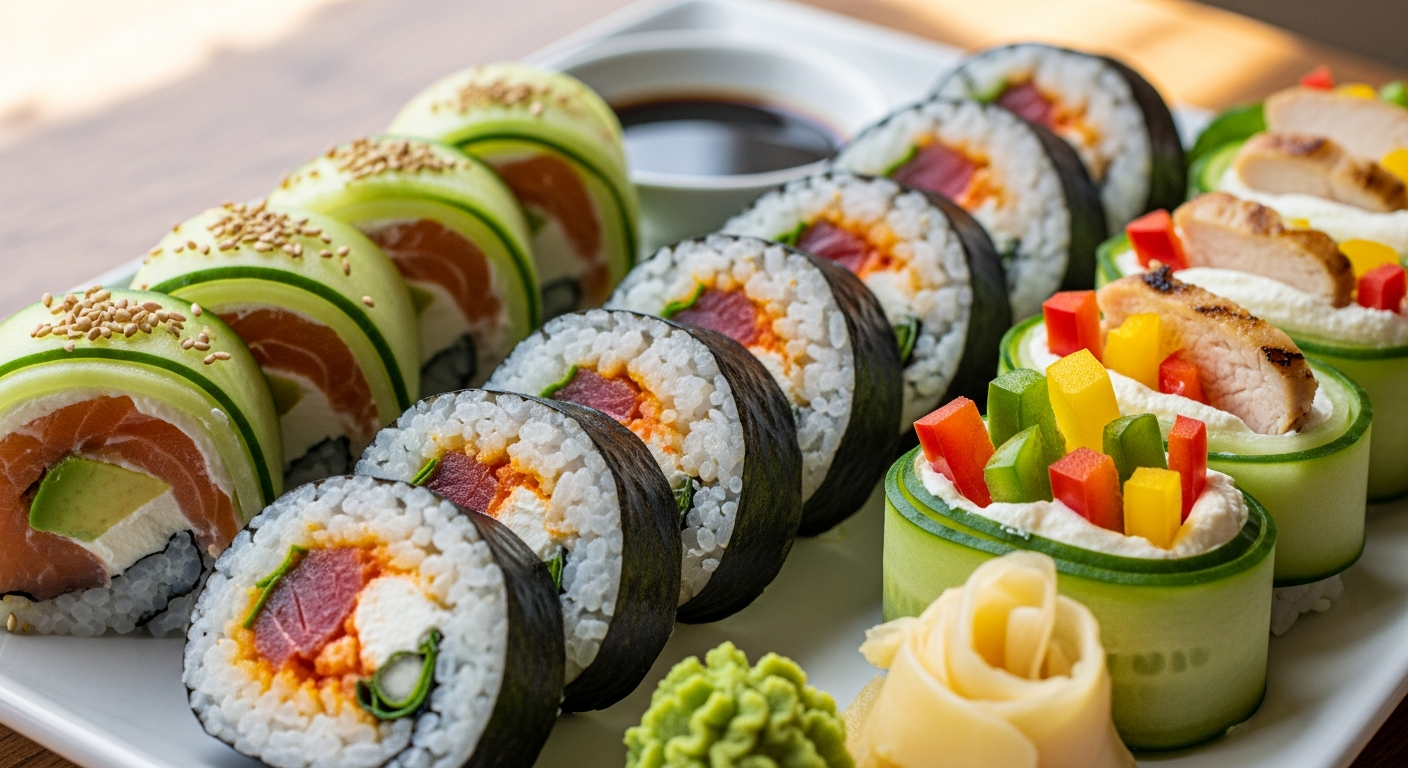 Keto Sushi Rolls with Cream Cheese: Low-Carb Delight Ideas
