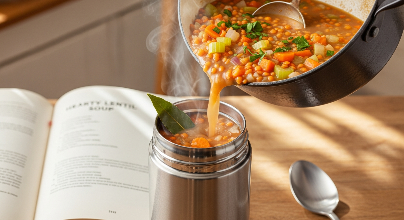 Hearty Lentil Soup Recipe Perfect for Your Thermos Lunch