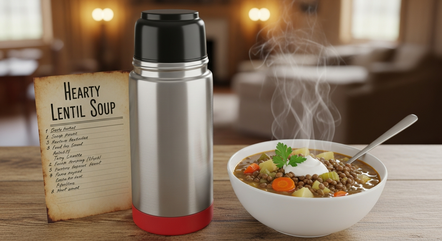 Hearty Lentil Soup Recipe to Keep Warm in Your Thermos