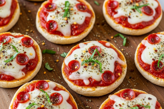Mini English Muffin Pizzas: Quick, Tasty, and Easy Bites
