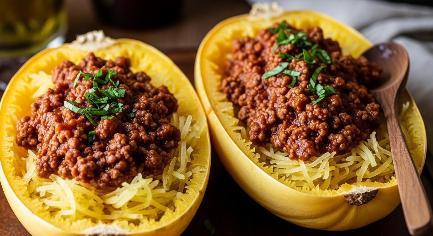 Slow-Cooker Sauce & Spaghetti Squash: Easy, Flavorful Meal
