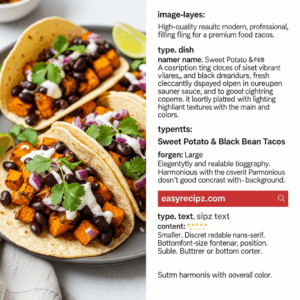 Sweet Potato & Black Bean Tacos 