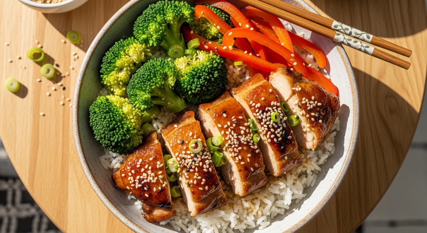 Midday Delight: Crafting the Perfect Teriyaki Chicken Bowl