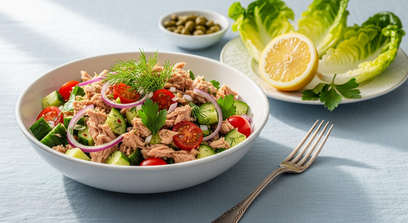 Refreshing Tuna Salad Recipe: Healthy, Mayo-Free Delight