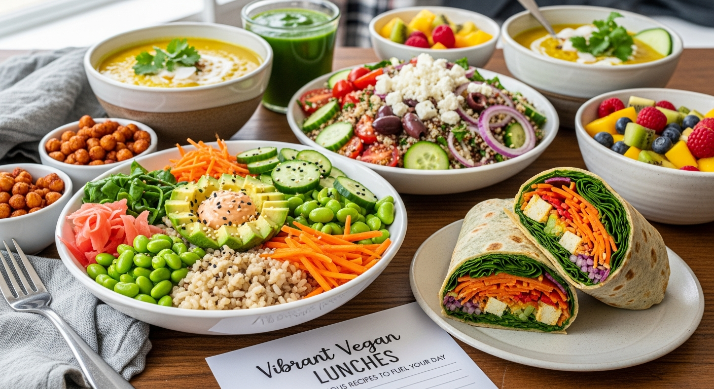 Vibrant Vegan Lunches: Nutritious Recipes to Fuel Your Day.