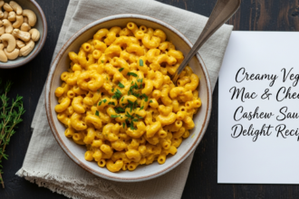 Creamy Vegan Mac & Cheese: Cashew Sauce Delight Recipe