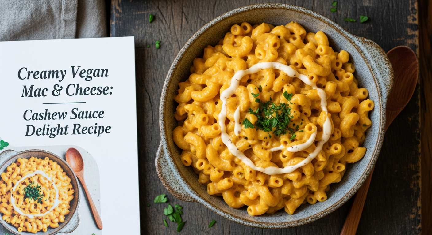 Creamy Vegan Mac & Cheese: Cashew Sauce Delight Recipe
