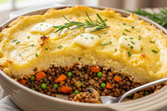 Hearty Vegan Shepherd’s Pie: Wholesome Lentil Filling Delight