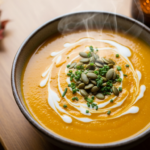 Velvety Butternut & Sweet Potato Soup: Fall’s Creamy Comfort.