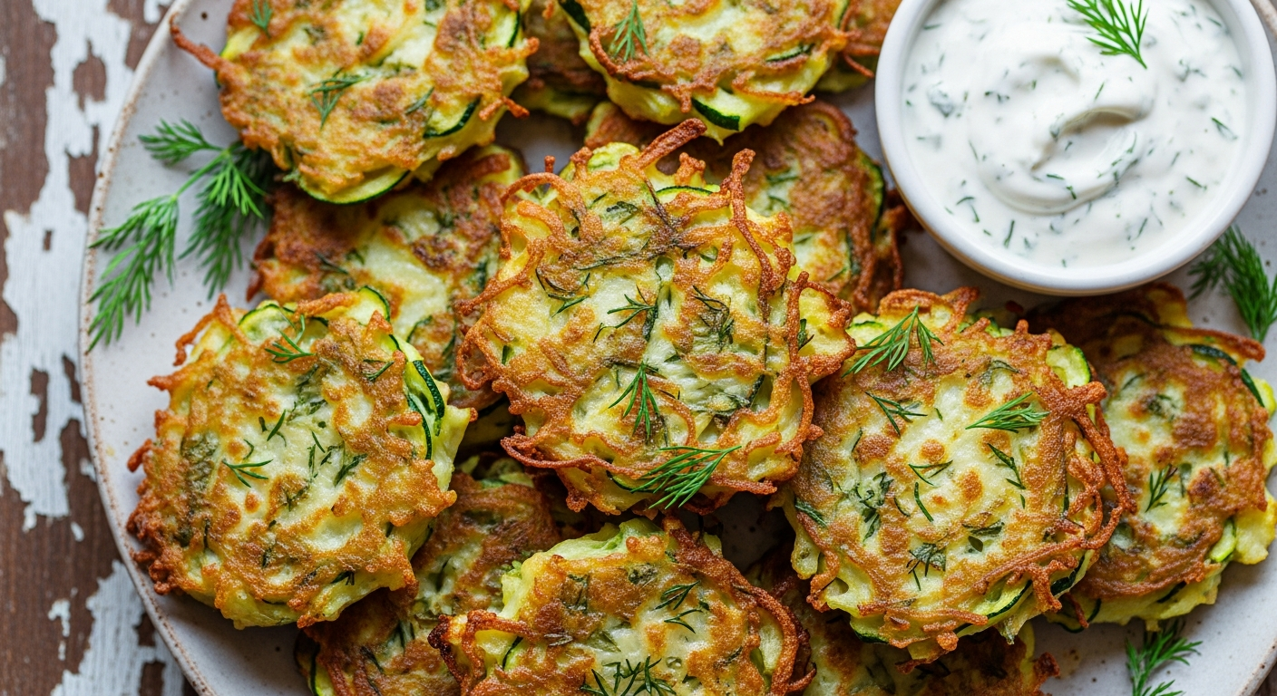 Crispy Zucchini Fritters: A Tasty Twist on Veggie Snacks