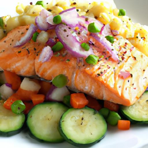 One-Pan Salmon & Veggies: Simple,Healthy,Flavor-Packed!