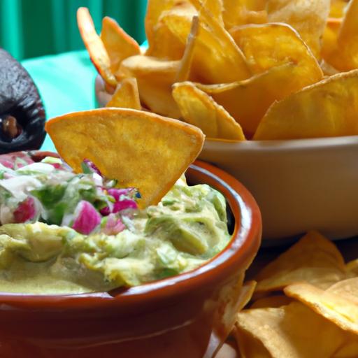 Crunchy Meets Creamy: Guacamole with Baked Tortilla Chips