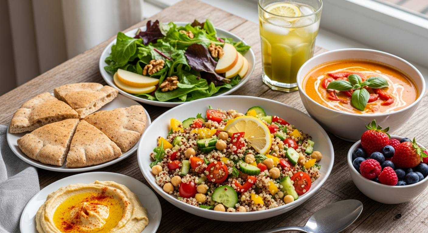 Bright & Balanced: Creative Healthy Vegetarian Lunch Ideas